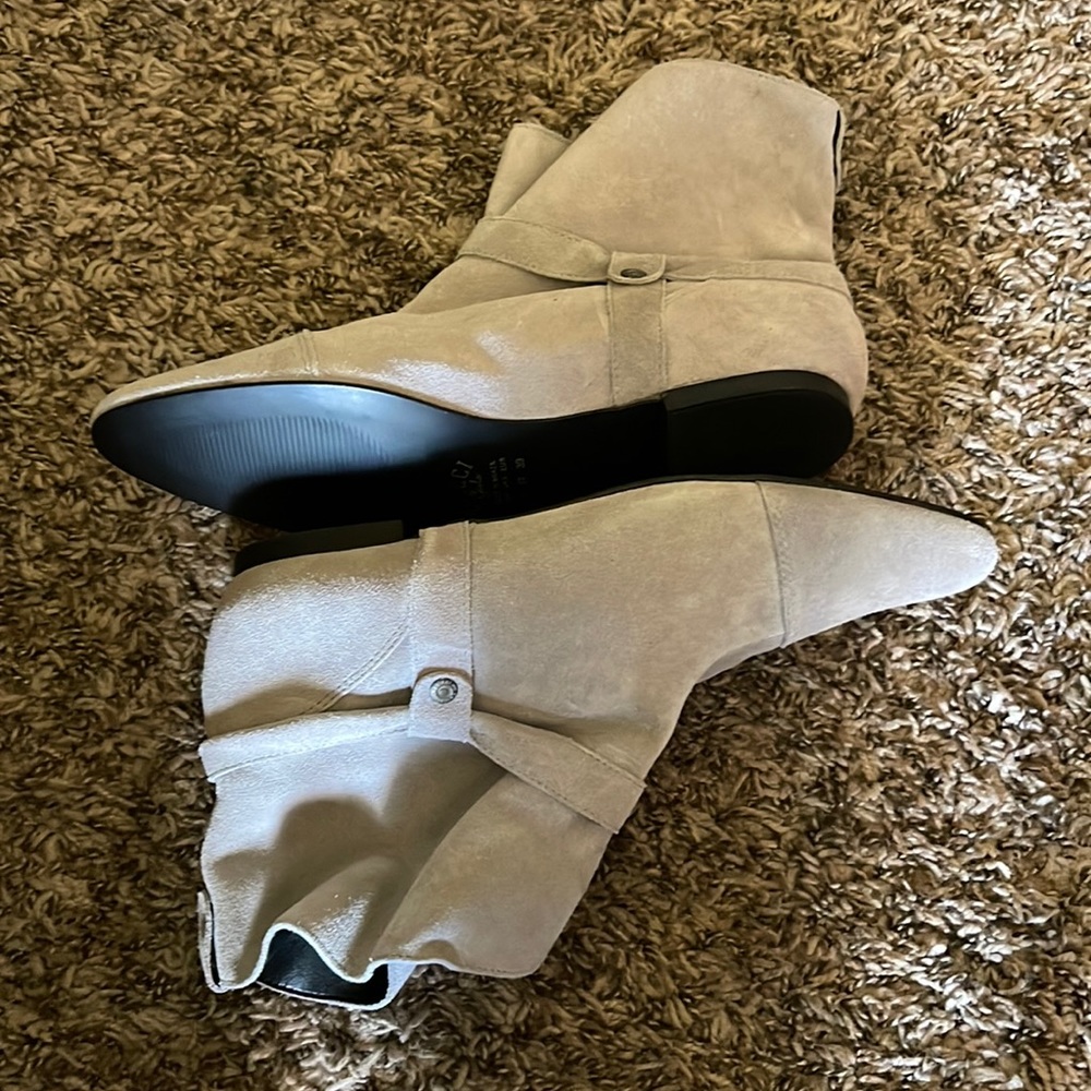 Gray ankle booties perfect for fall